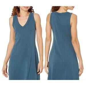Michael Stars Raquel Pebble Blue Cotton Sleeveless Tank Dress Size S‎ Beach Pool